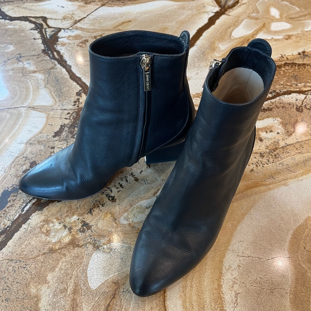 Jimmy Choo black ankle booties boots 36 womens awesome condition!
